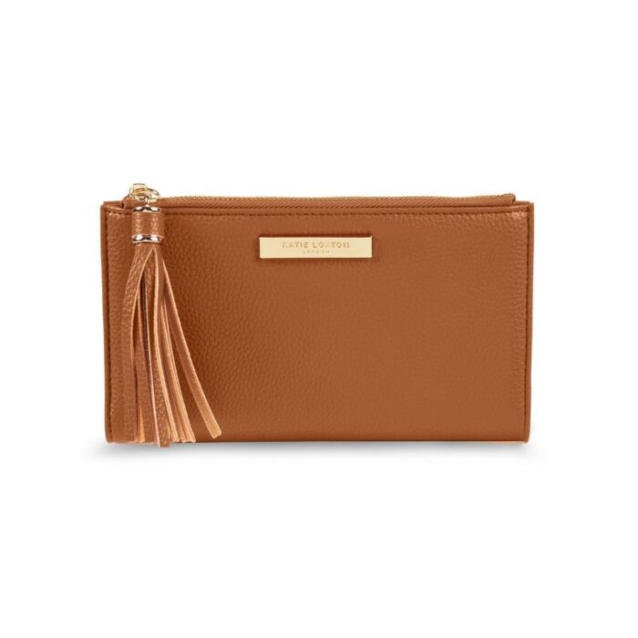 Katie Loxton Sophia Tassel Fold Out Purse - Cognac